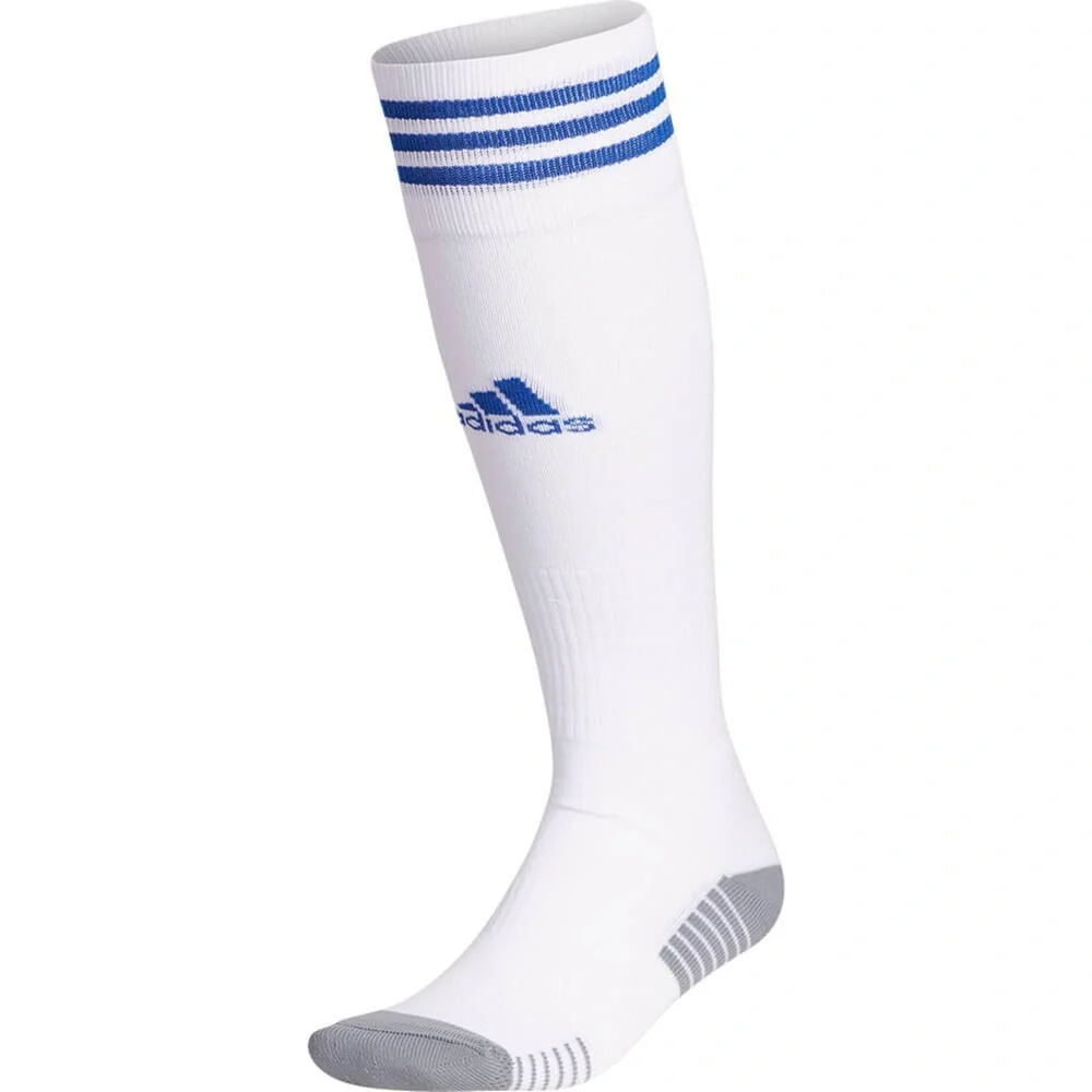 {NWT} Adidas | Copa Zone Cushion IV Over The Calf Soccer Socks White/Blue (L)
